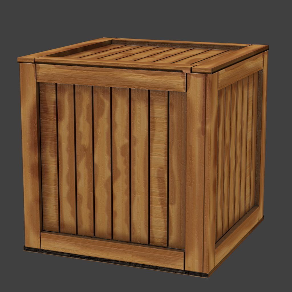 Low poly Crate preview image 1